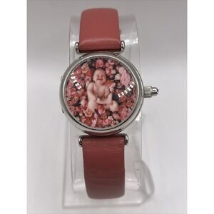 Anne Geddes 2003 Floral Baby‎ Picture Women's Quartz Watch- New Battery